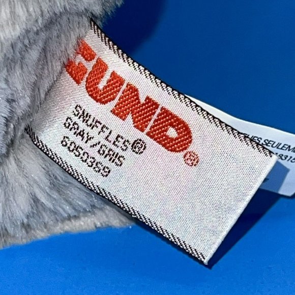 Vintage Gund Snuffles Teddy Bear 10" Plush Gray Stuffed Animal Soft Toy 6050369 - Picture 6 of 7